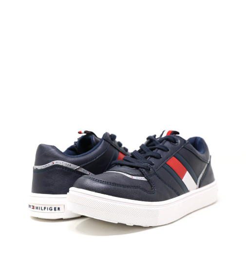 Tommy Hilfiger - LOW CUT LACE-UP SNEAKER BLUE Size 30 | Sneaker low