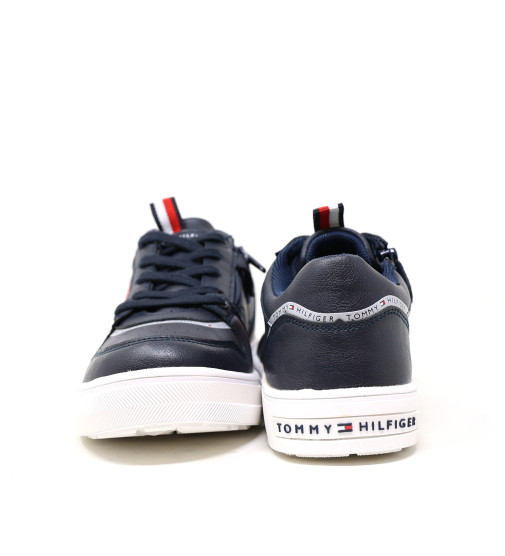 Tommy Hilfiger KILLE Blue - Free delivery  Spartoo NET ! - Shoes Low top  trainers Child USD/$60.80