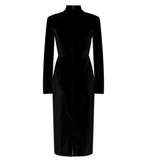 Y.A.S - YASNOVELLA HIGH NECK LS MIDI DRESS Size M