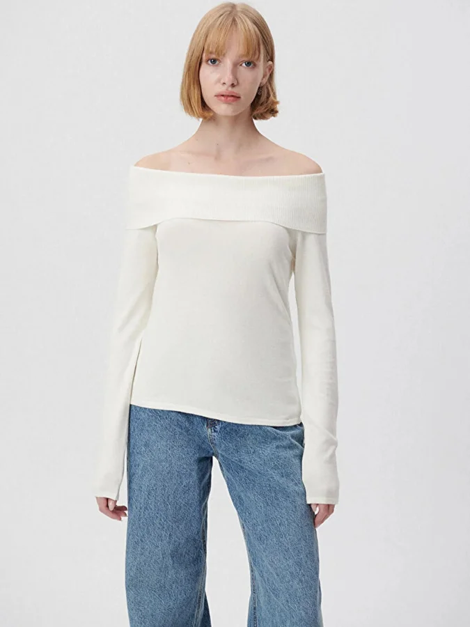 Mavi - WIDE NECK SWEATER 2