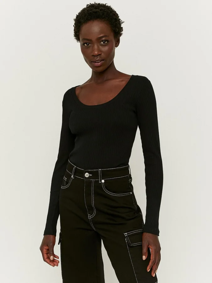 Tally Weijl - Black Ribbed...