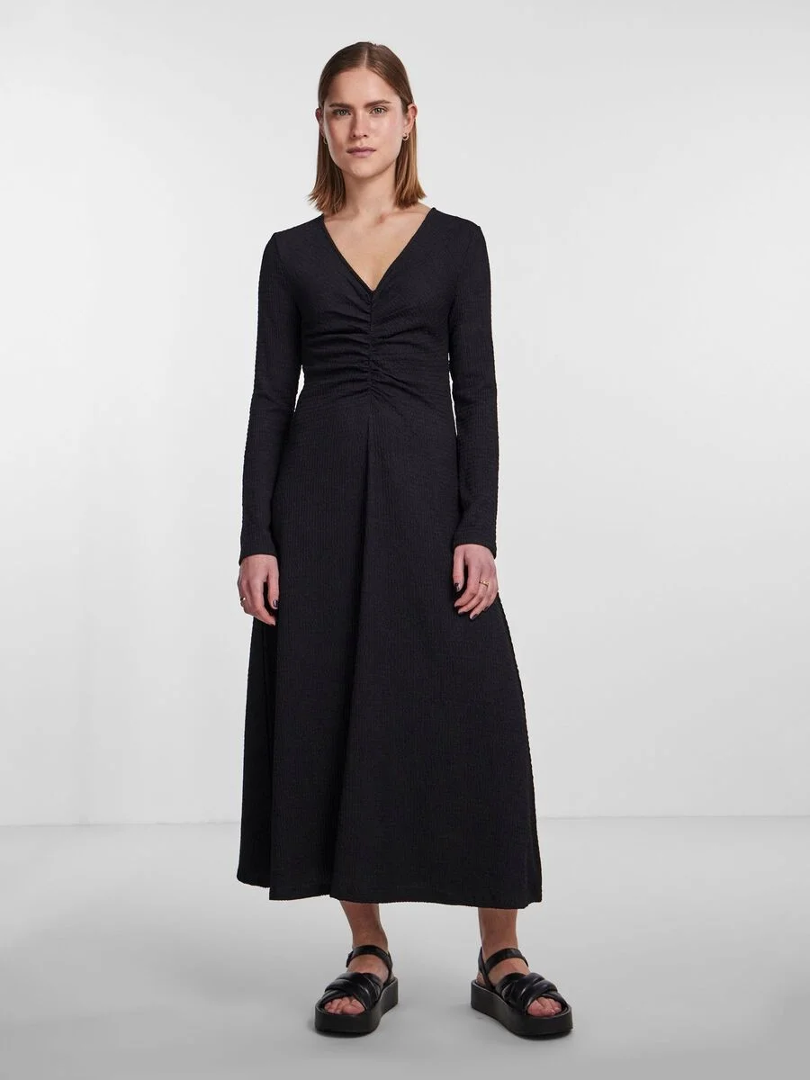 Pieces - PCSOPHIA LS MIDI DRESS BC Pieces - PCSOPHIA LS MIDI DRESS BC