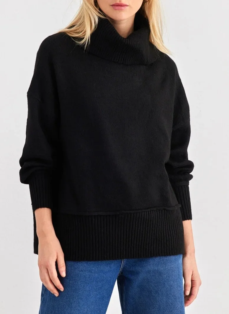 ONLY - ONLHAZEL LS COWLNECK BF KNT ONLY - ONLHAZEL LS COWLNECK BF KNT