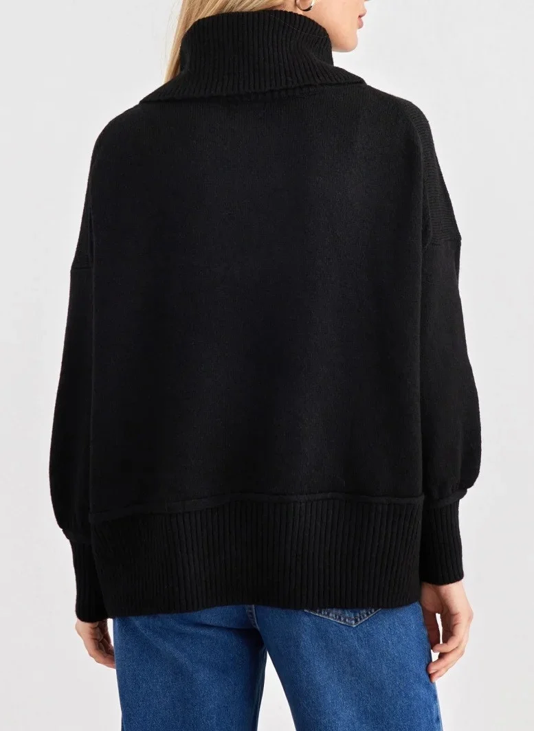 ONLY - ONLHAZEL LS COWLNECK BF KNT ONLY - ONLHAZEL LS COWLNECK BF KNT