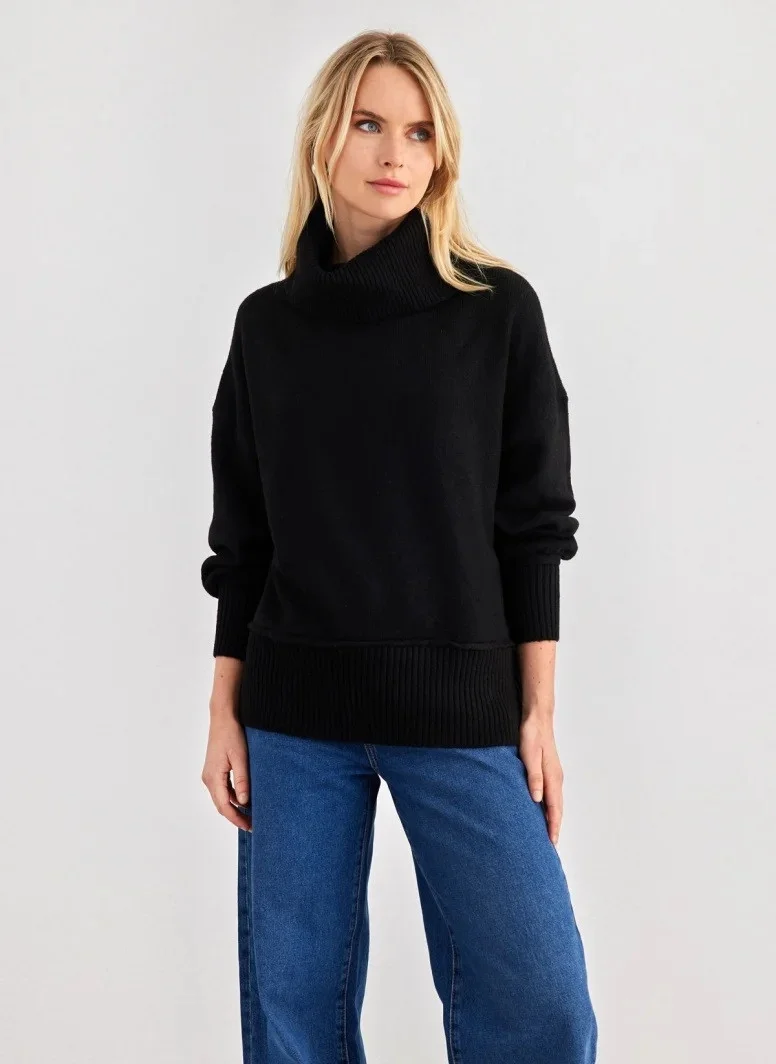 ONLY - ONLHAZEL LS COWLNECK BF KNT ONLY - ONLHAZEL LS COWLNECK BF KNT