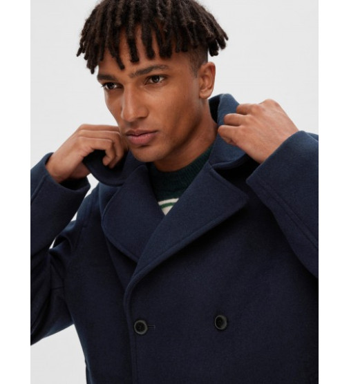 SELECTED HOMME - SLHARCHIVE Size W PEACOAT WOOL L