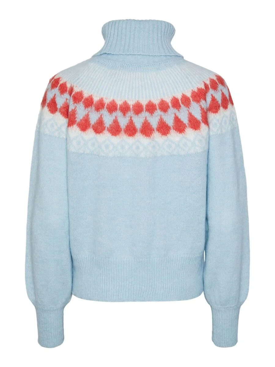 Pieces - PCSAVA LS ROLL NECK KNIT BC Pieces - PCSAVA LS ROLL NECK KNIT BC