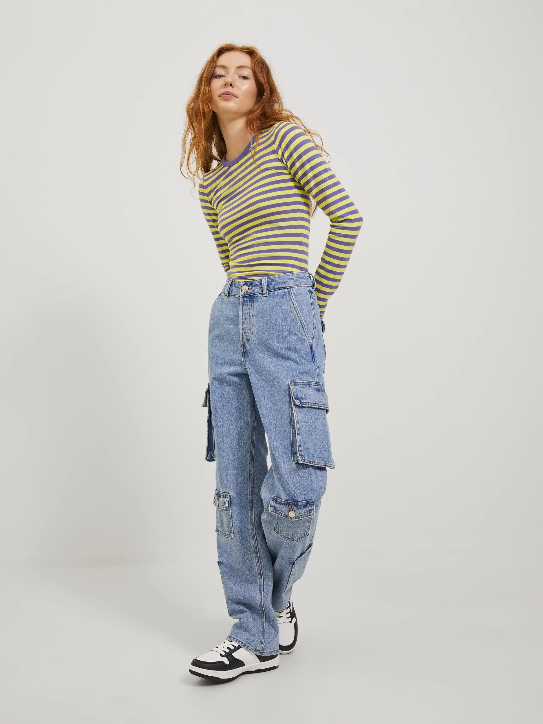 JJXX - JXSOF LOOSE MW CARGO JEANS DNM JJXX - JXSOF LOOSE MW CARGO JEANS DNM