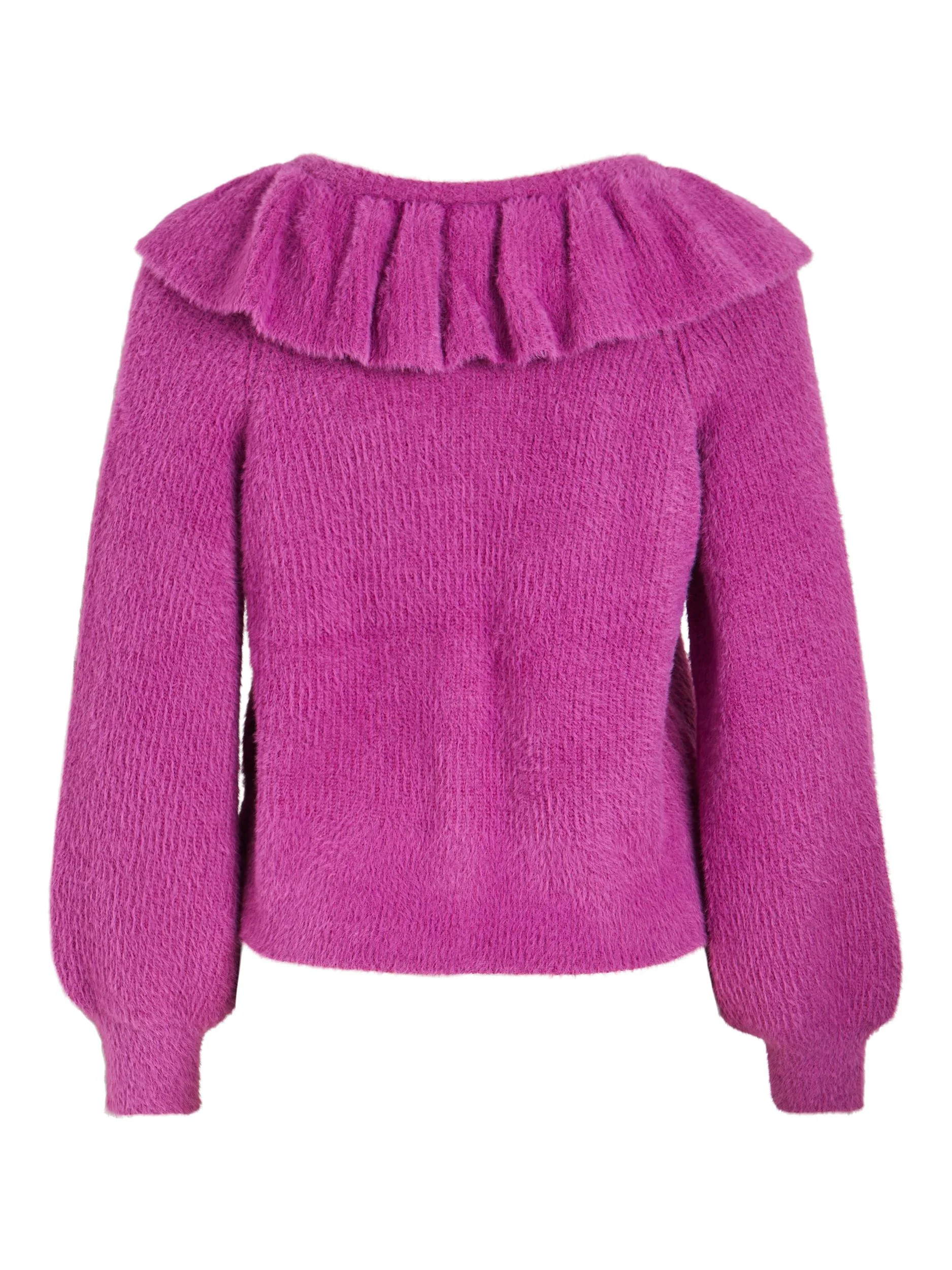 VILA - VIHENNY V-NECK L/S FRILL KNIT... VILA - VIHENNY V-NECK L/S FRILL KNIT...