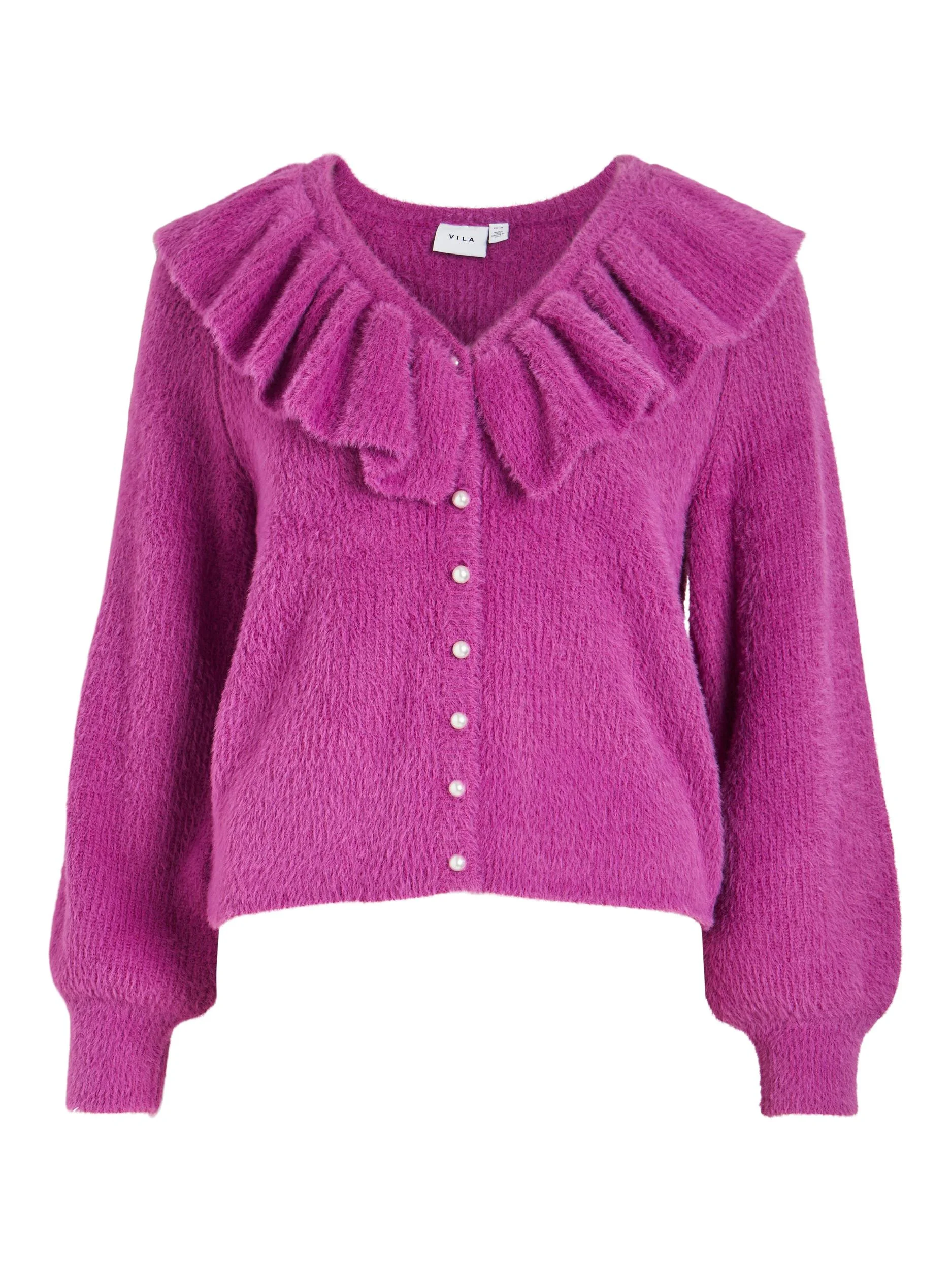 VILA - VIHENNY V-NECK L/S FRILL KNIT... VILA - VIHENNY V-NECK L/S FRILL KNIT...