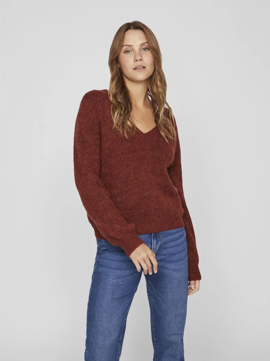 VILA - VIJAMINA REV V-NECK L/S KNIT... VILA - VIJAMINA REV V-NECK L/S KNIT...