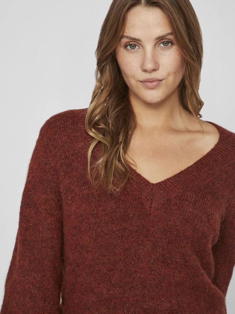 VILA - VIJAMINA REV V-NECK L/S KNIT... VILA - VIJAMINA REV V-NECK L/S KNIT...