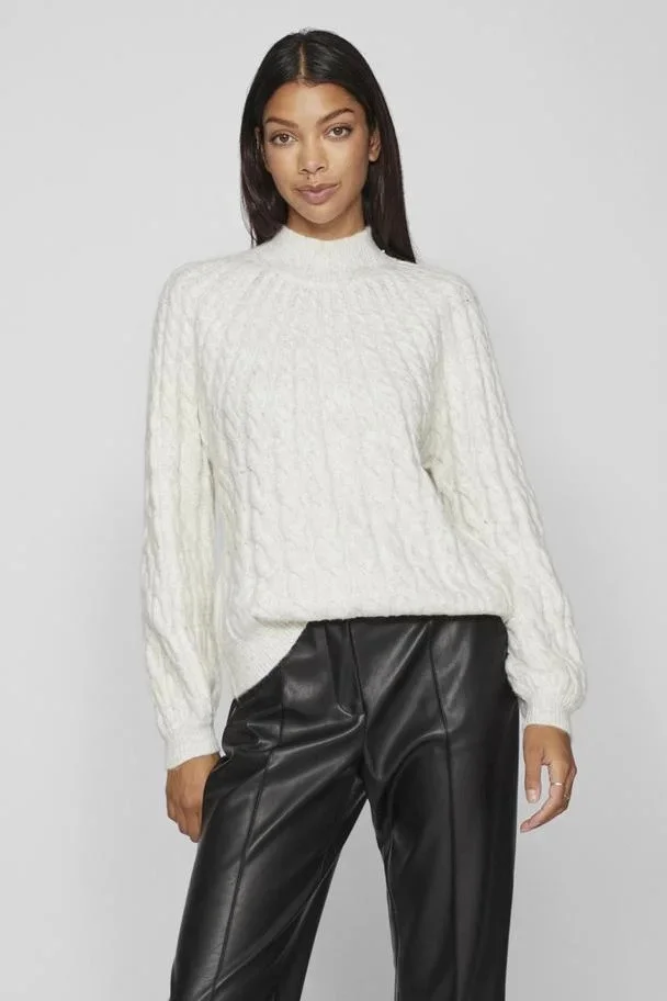 VILA - VIOYA HIGH NECK L/S CABLE KNIT... VILA - VIOYA HIGH NECK L/S CABLE KNIT...