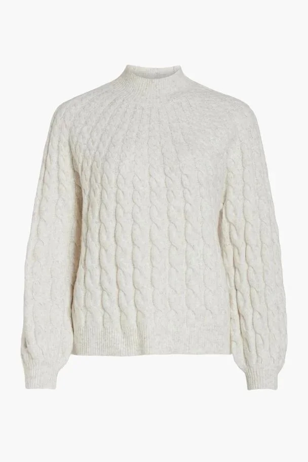VILA - VIOYA HIGH NECK L/S CABLE KNIT... VILA - VIOYA HIGH NECK L/S CABLE KNIT...