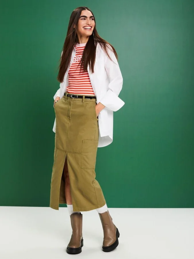 ESPRIT - Cargo Midi Skirt