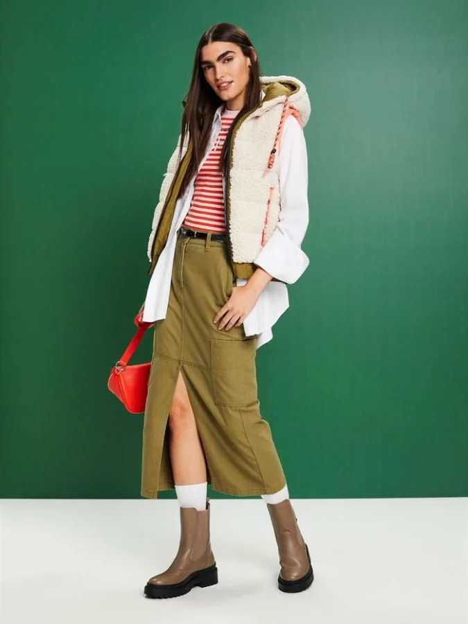 ESPRIT - Cargo Midi Skirt 2