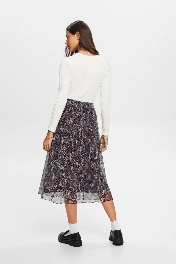 ESPRIT - Midi skirt with plissé pleats ESPRIT - Midi skirt with plissé pleats