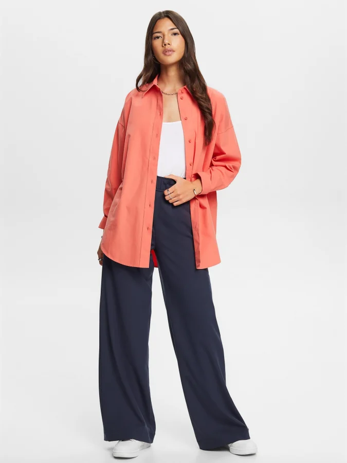 ESPRIT - Cotton-Poplin Shirt 2