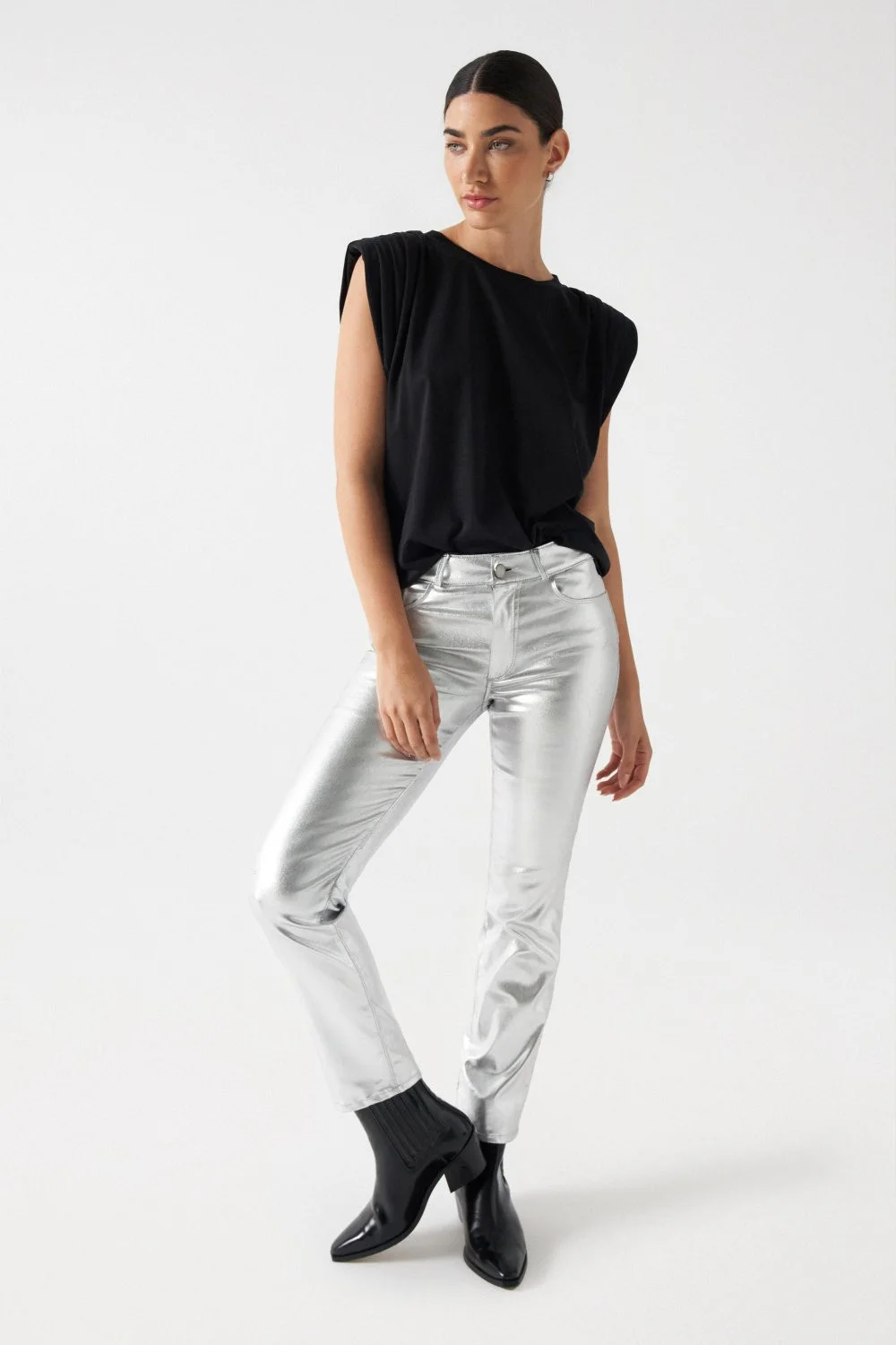 Salsa Jeans - DESTINY COATING SILVER Salsa Jeans - DESTINY COATING SILVER
