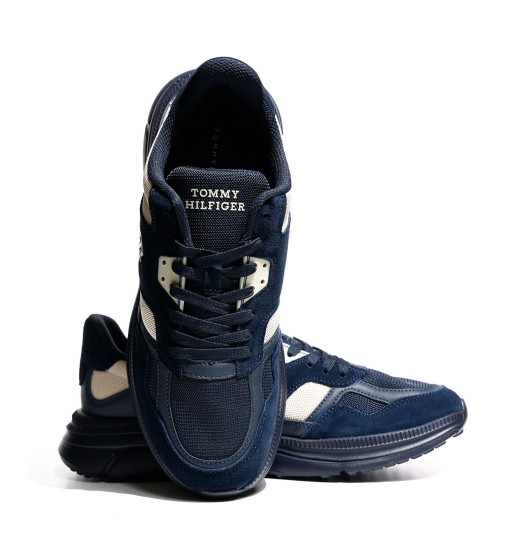 Tommy Hilfiger MODERN CORPORATE MIX RUNNER Marine - Fast delivery