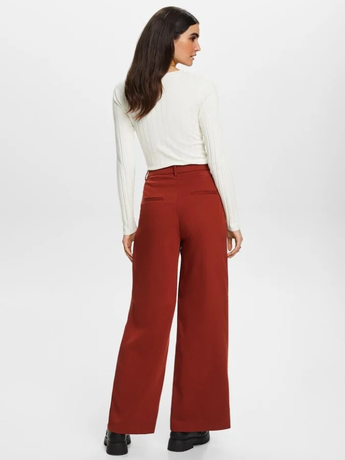 ESPRIT - Woven Wide Leg Pants 2
