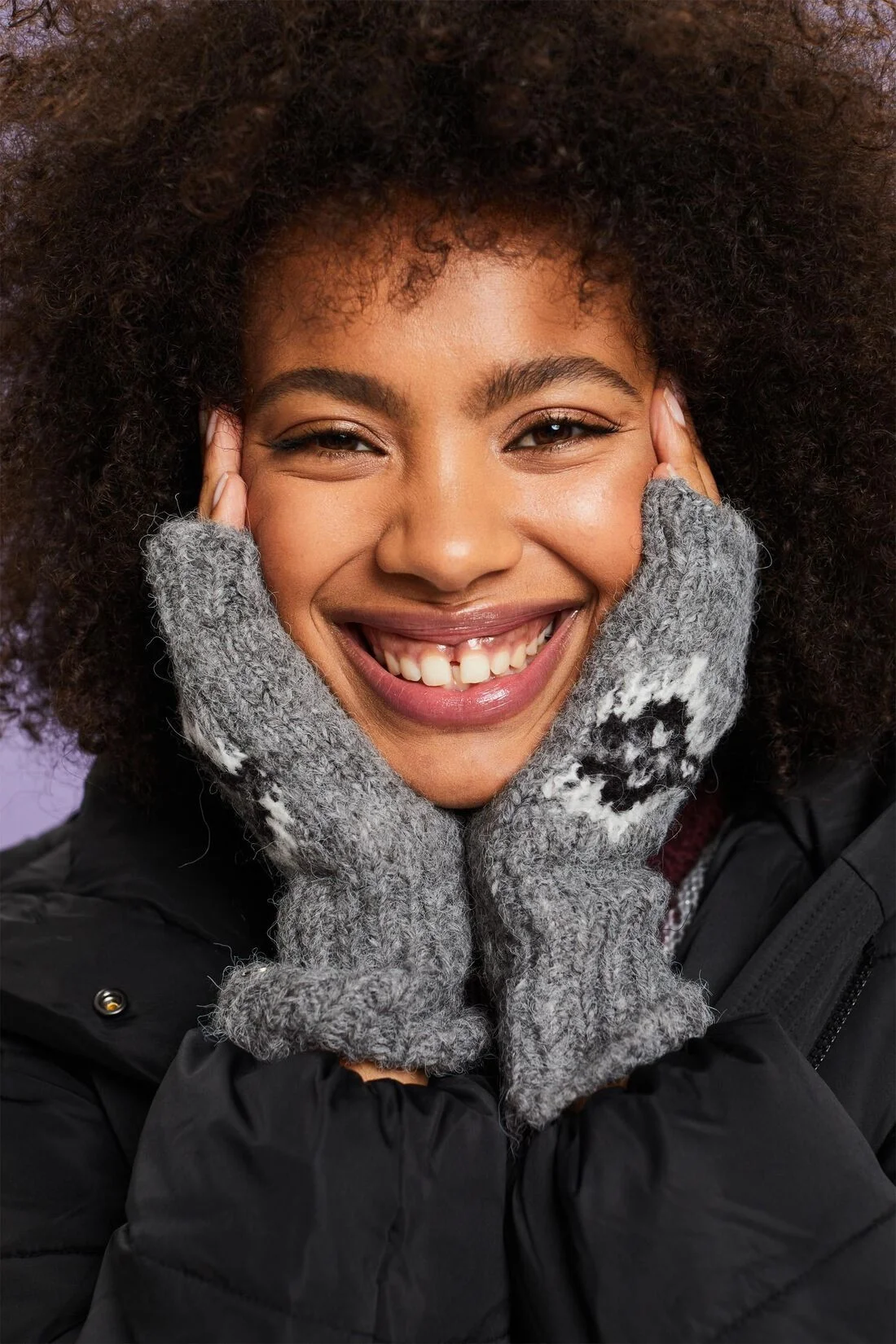 ESPRIT - Fair Isle Knit Cuffs ESPRIT - Fair Isle Knit Cuffs