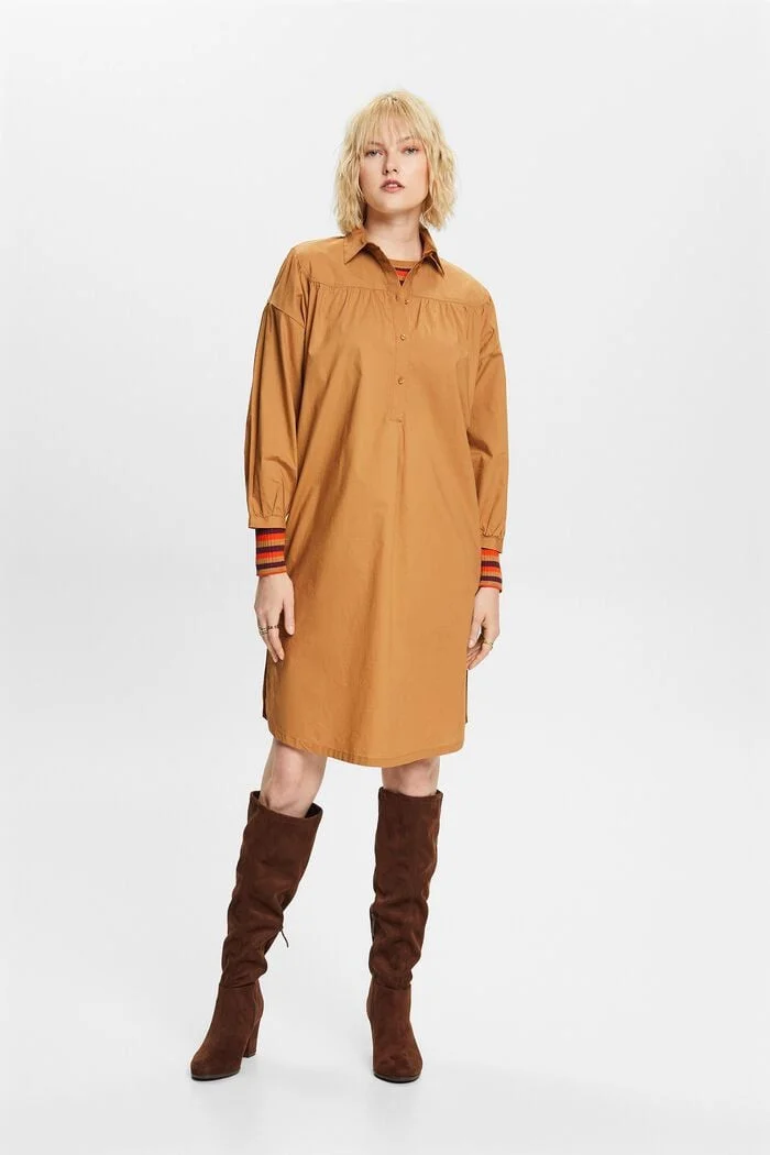 ESPRIT - Shirt dress with tie belt,... ESPRIT - Shirt dress with tie belt,...