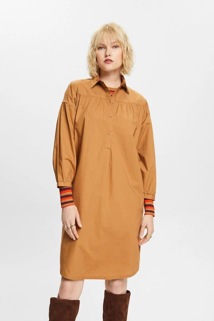 ESPRIT - Shirt dress with tie belt,... ESPRIT - Shirt dress with tie belt,...