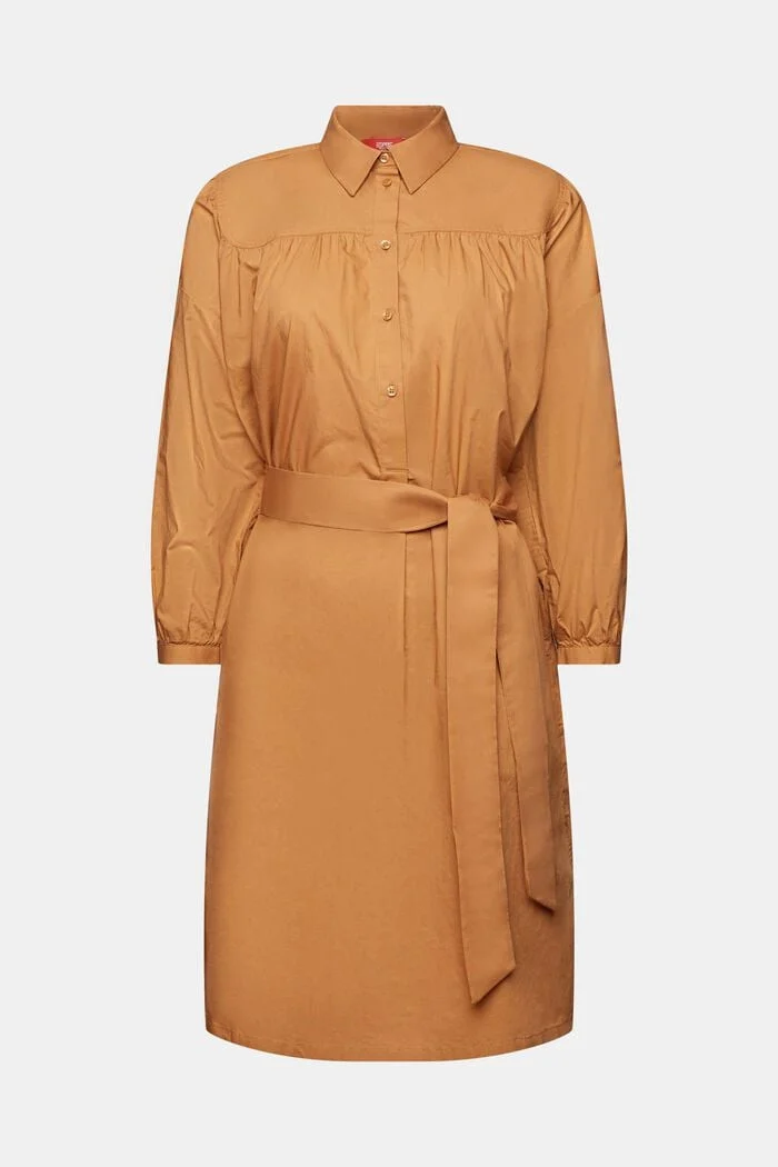 ESPRIT - Shirt dress with tie belt,... ESPRIT - Shirt dress with tie belt,...