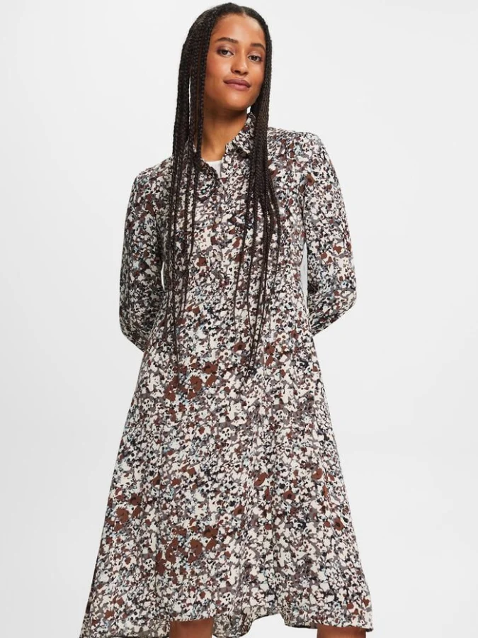 ESPRIT - Patterned shirt dress