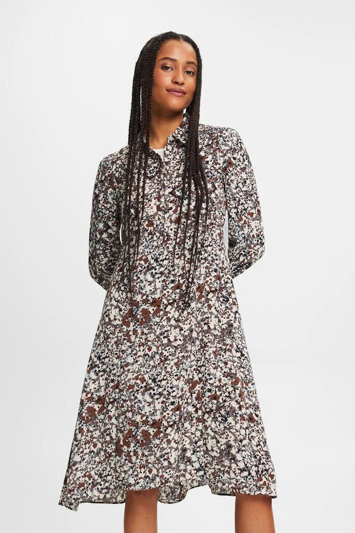 ESPRIT - Patterned shirt dress ESPRIT - Patterned shirt dress