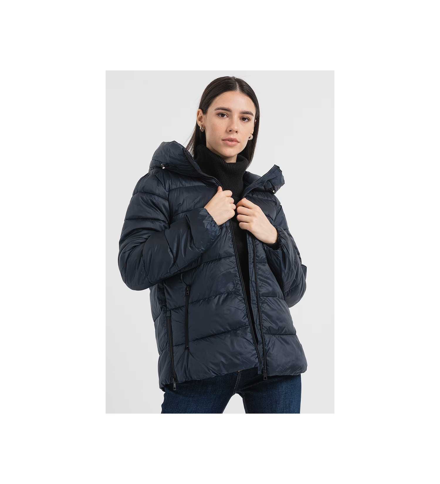 ESPRIT Recycled puffer jacket with a hood ზომა L (დიდი)