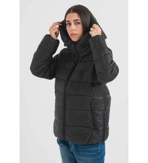 ESPRIT Recycled puffer jacket with a hood Size L