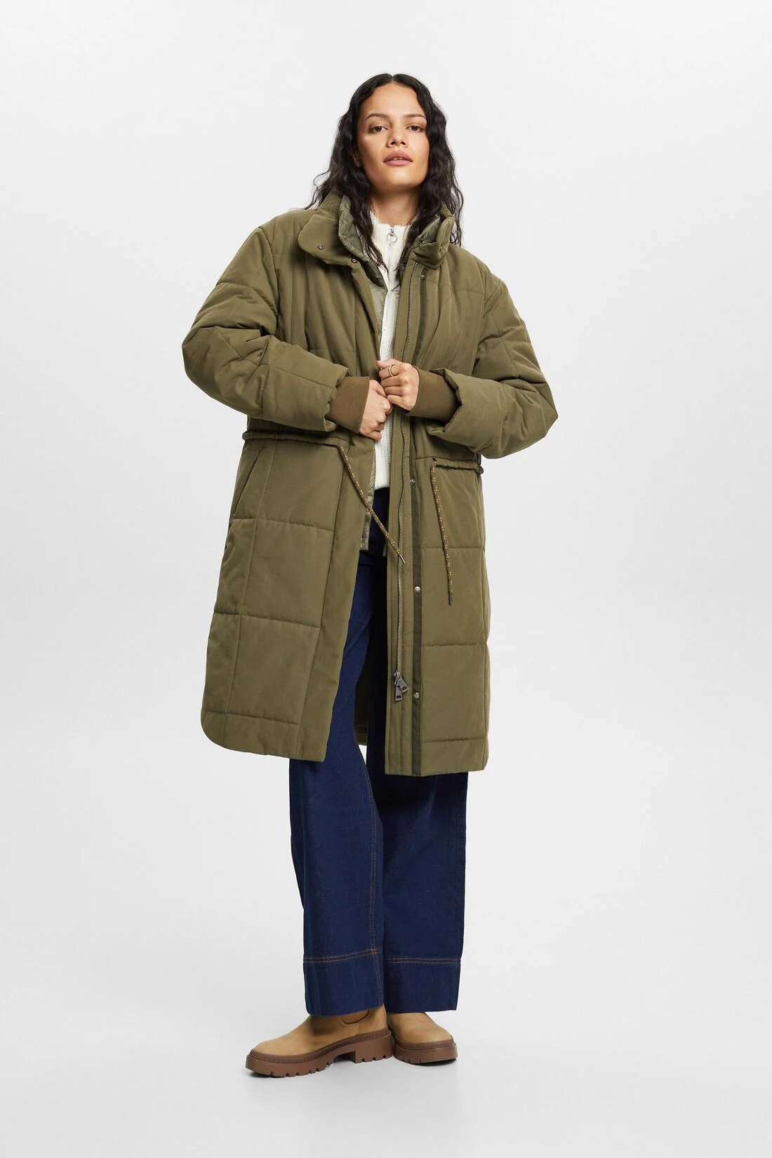 ESPRIT - Recycled: quilted coat with... ESPRIT - Recycled: quilted coat with...