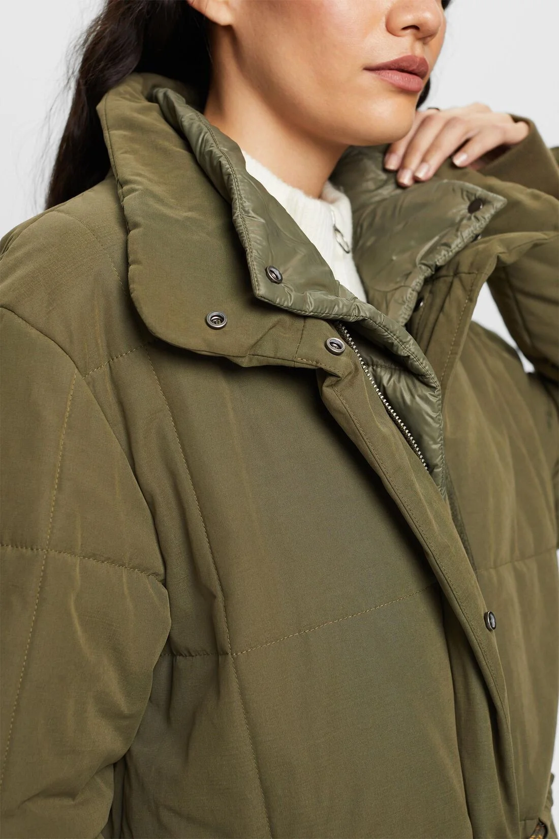 ESPRIT - Recycled: quilted coat with... ESPRIT - Recycled: quilted coat with...