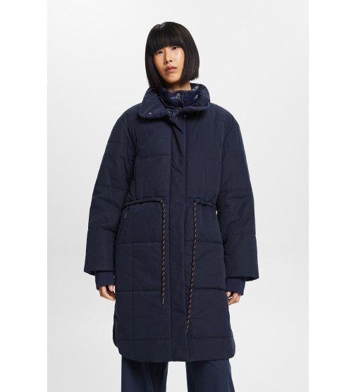 ESPRIT - Recycled: quilted coat with fleece lining ზომა L (დიდი)