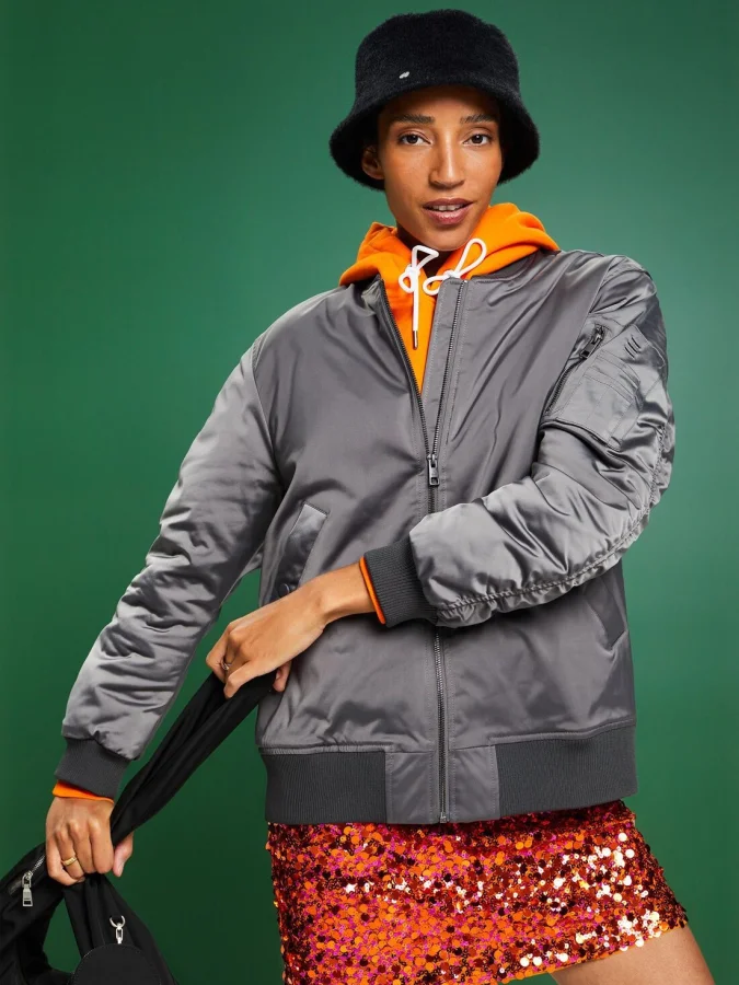 ESPRIT - Satin Bomber Jacket