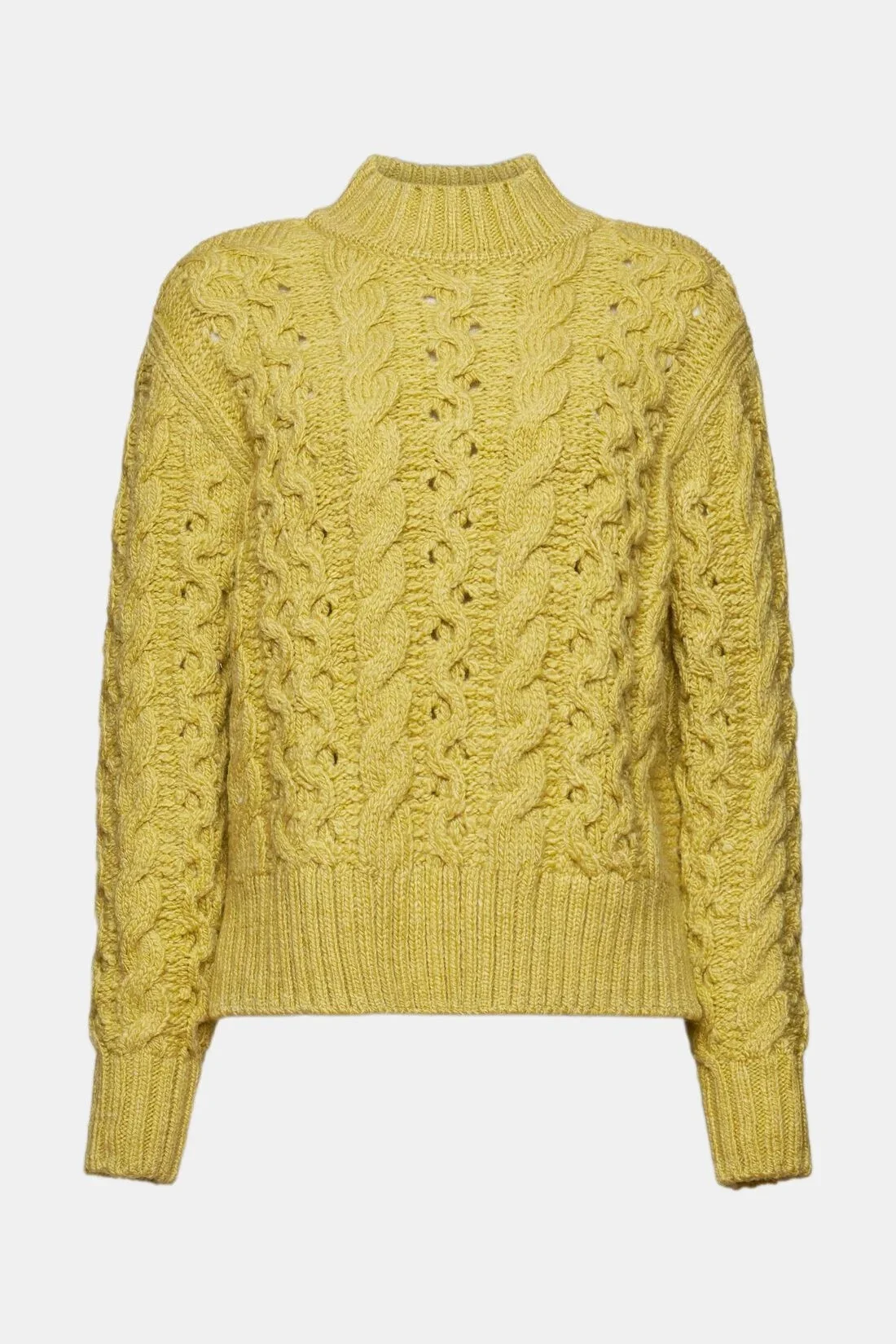 ESPRIT - Cable-Knit Wool-Blend Sweater ESPRIT - Cable-Knit Wool-Blend Sweater