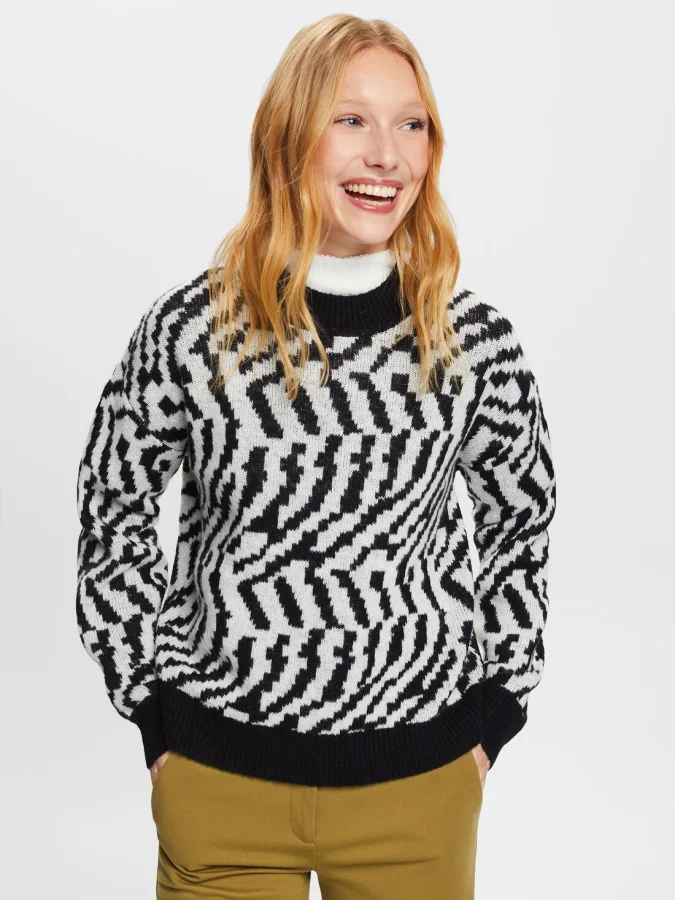 ESPRIT - Abstract jacquard...