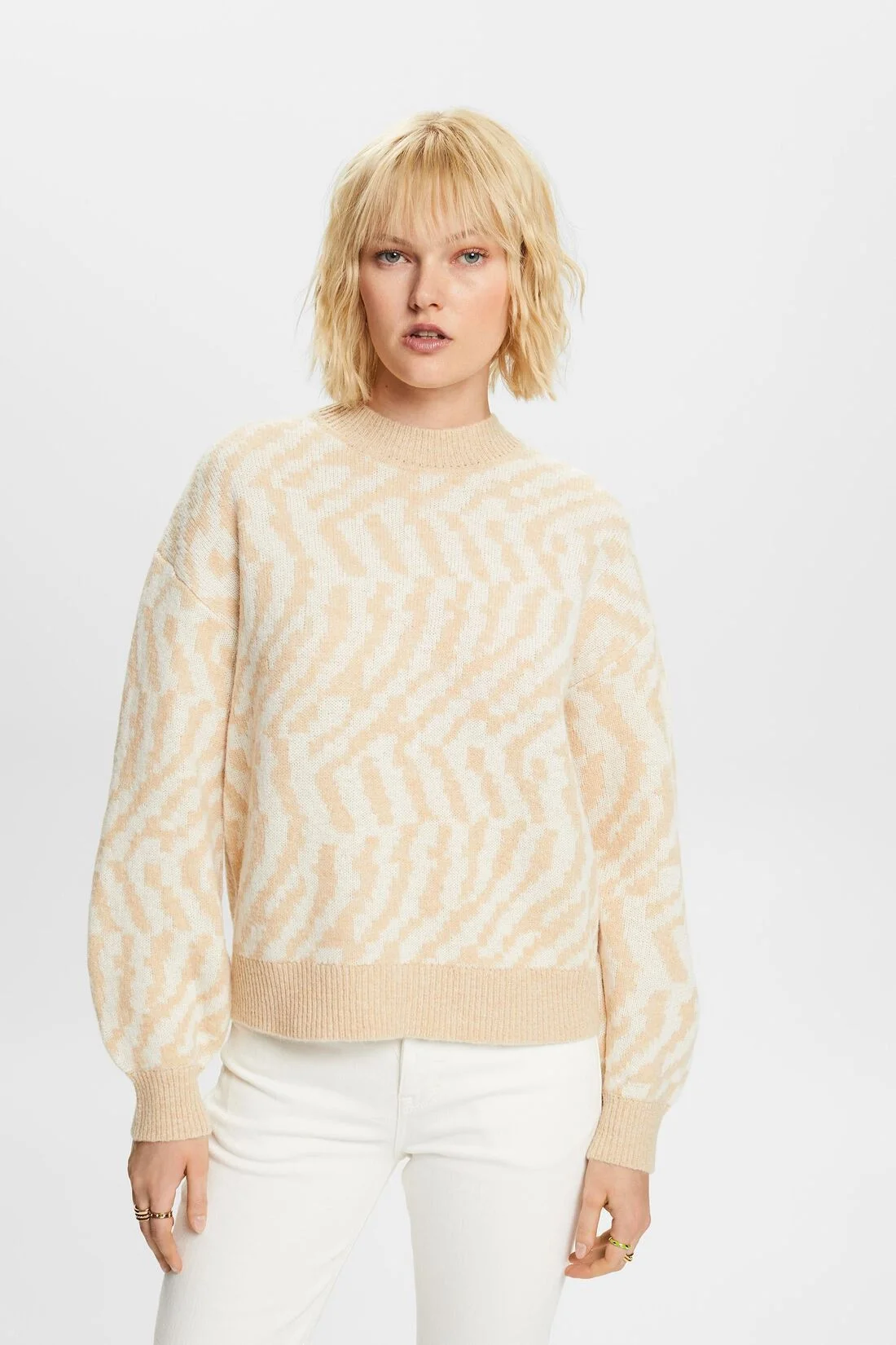 ESPRIT - Abstract jacquard sweater ESPRIT - Abstract jacquard sweater