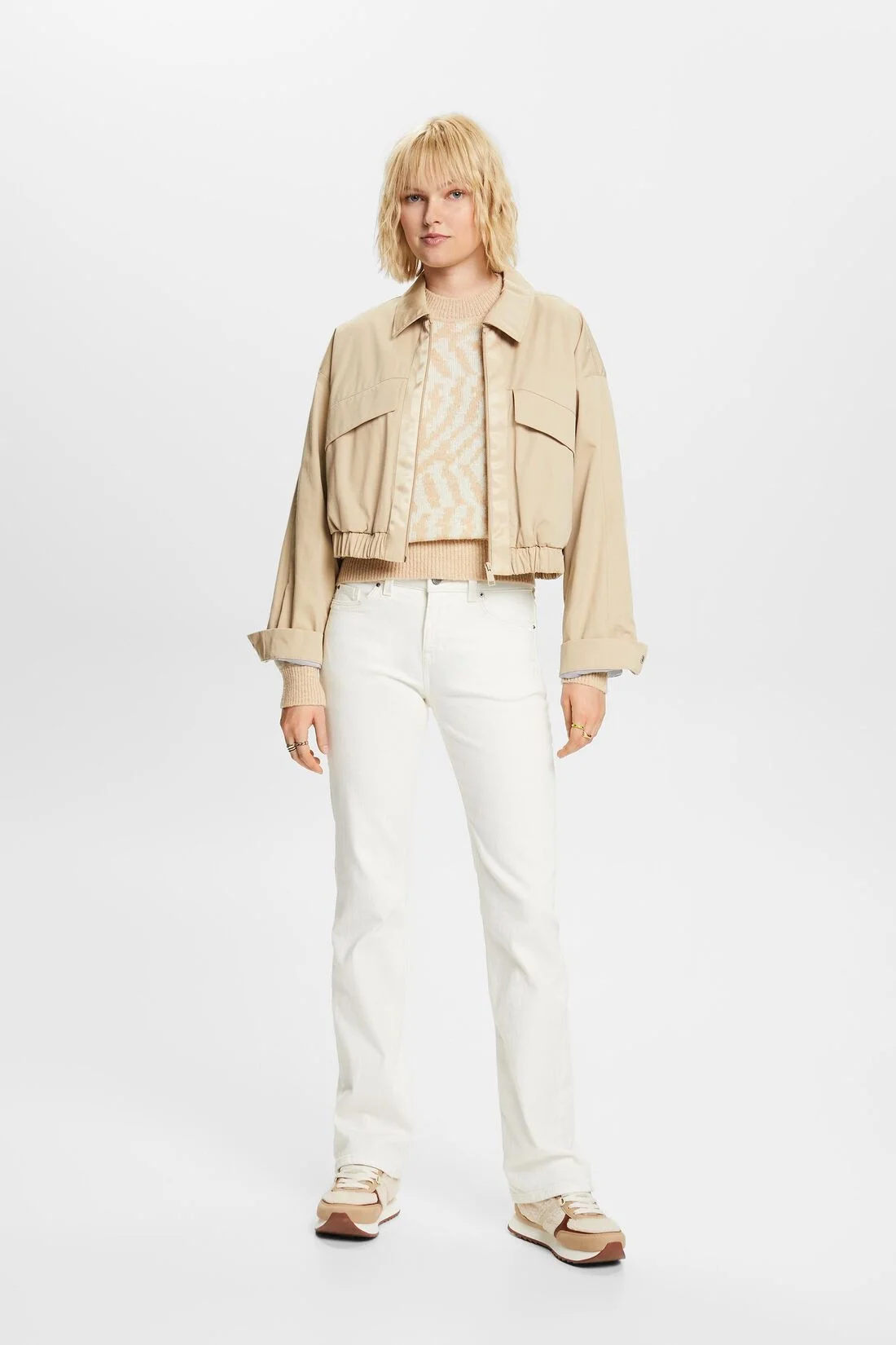 ESPRIT - Abstract jacquard sweater ESPRIT - Abstract jacquard sweater