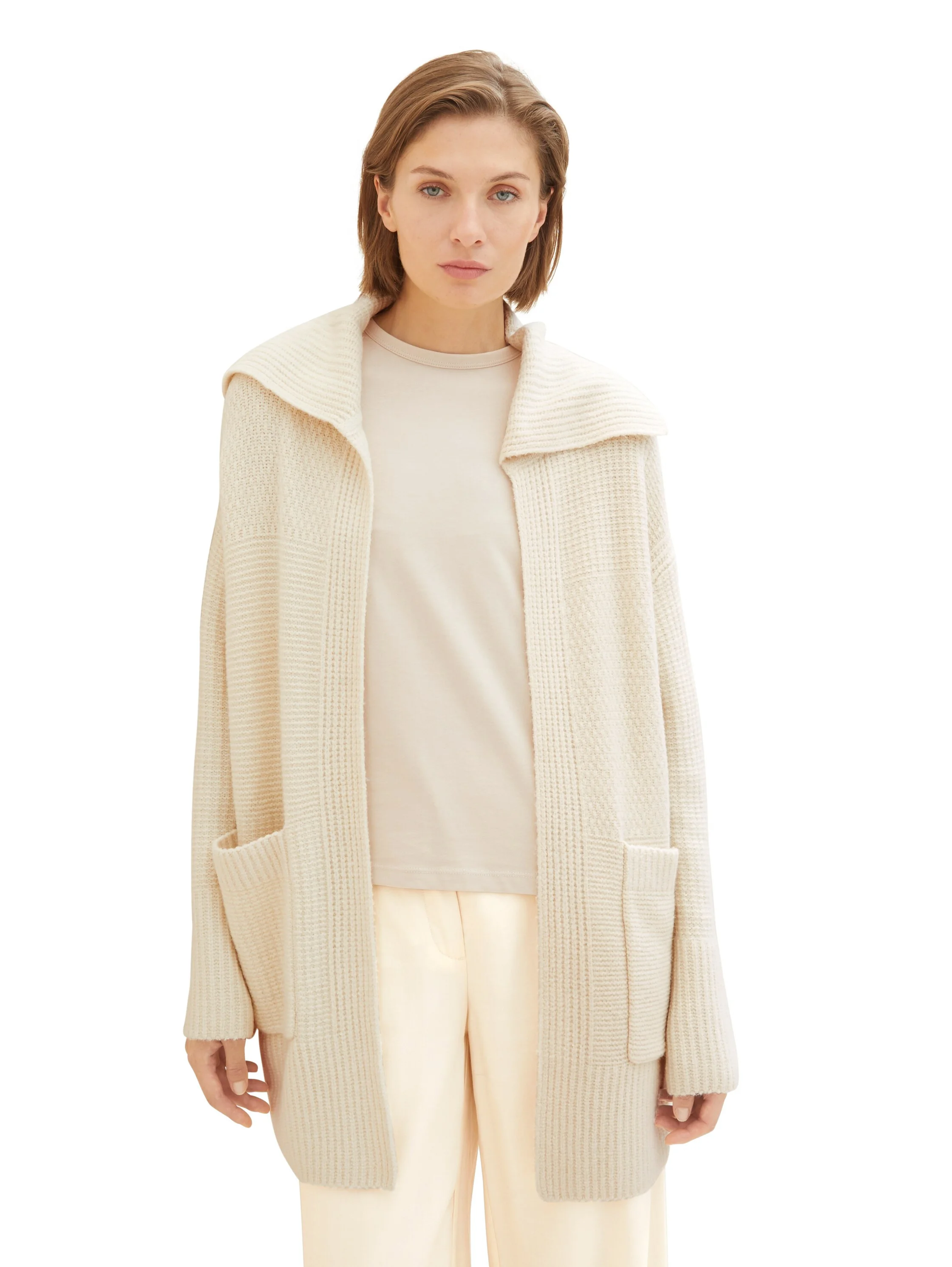 Tom Tailor - Knit Patched Cardigan Tom Tailor - Knit Patched Cardigan