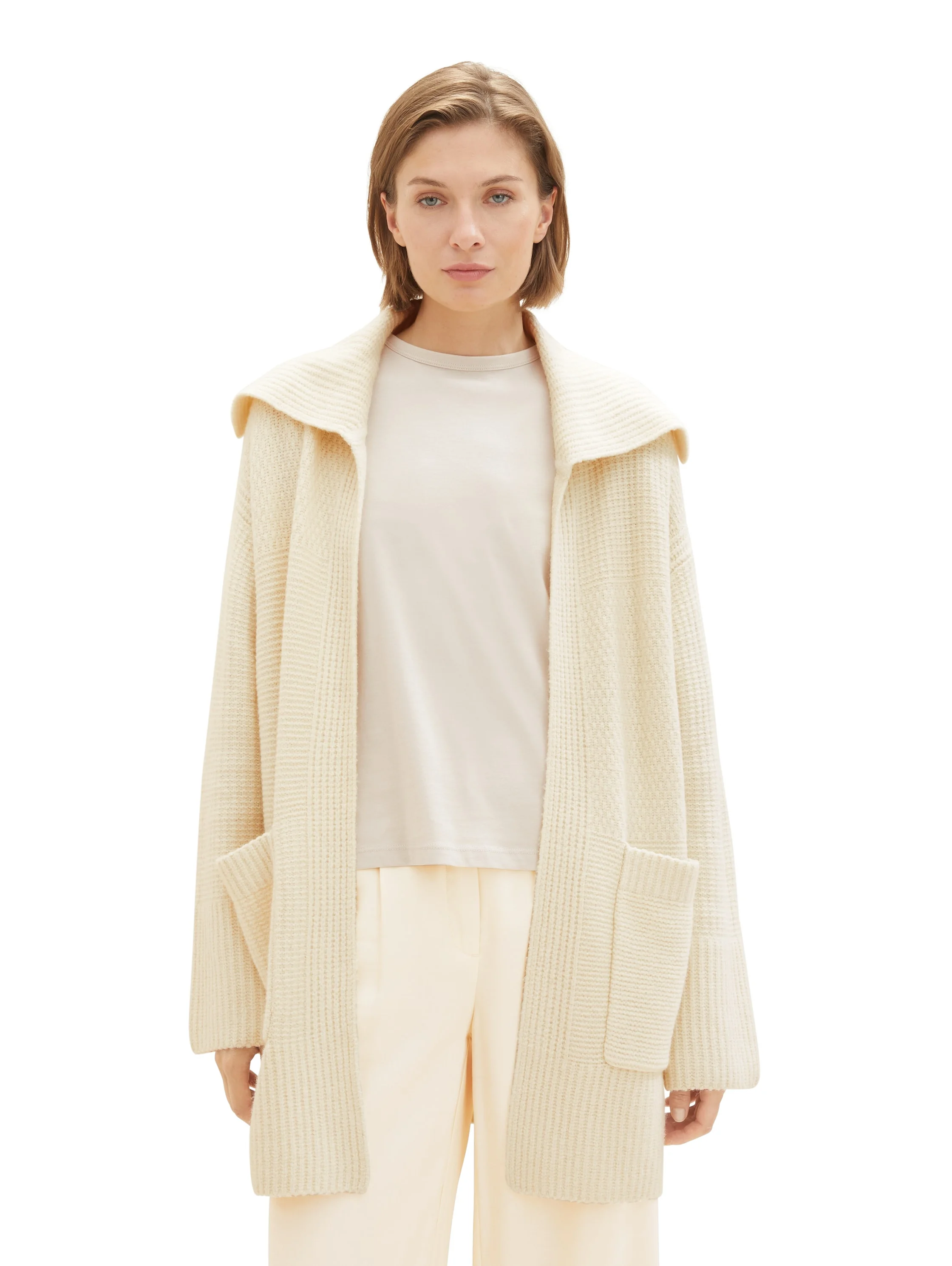 Tom Tailor - Knit Patched Cardigan Tom Tailor - Knit Patched Cardigan