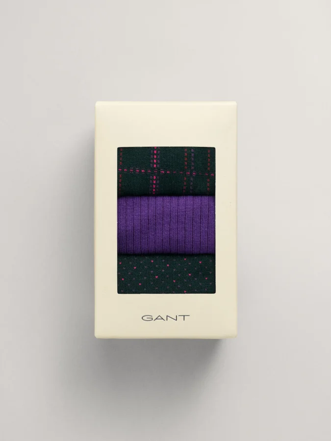 Gant - CHECK SOCKS 3-PACK... 2