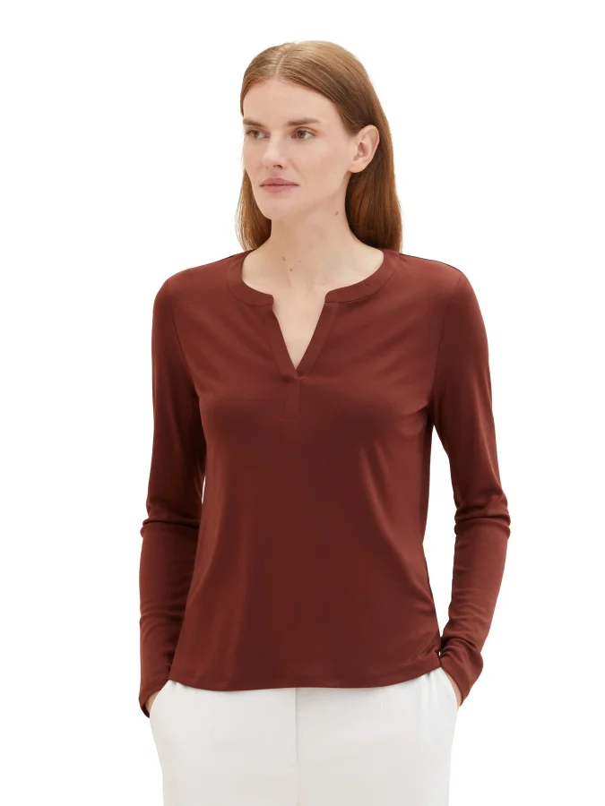 Tom Tailor - T-Shirt Henley...