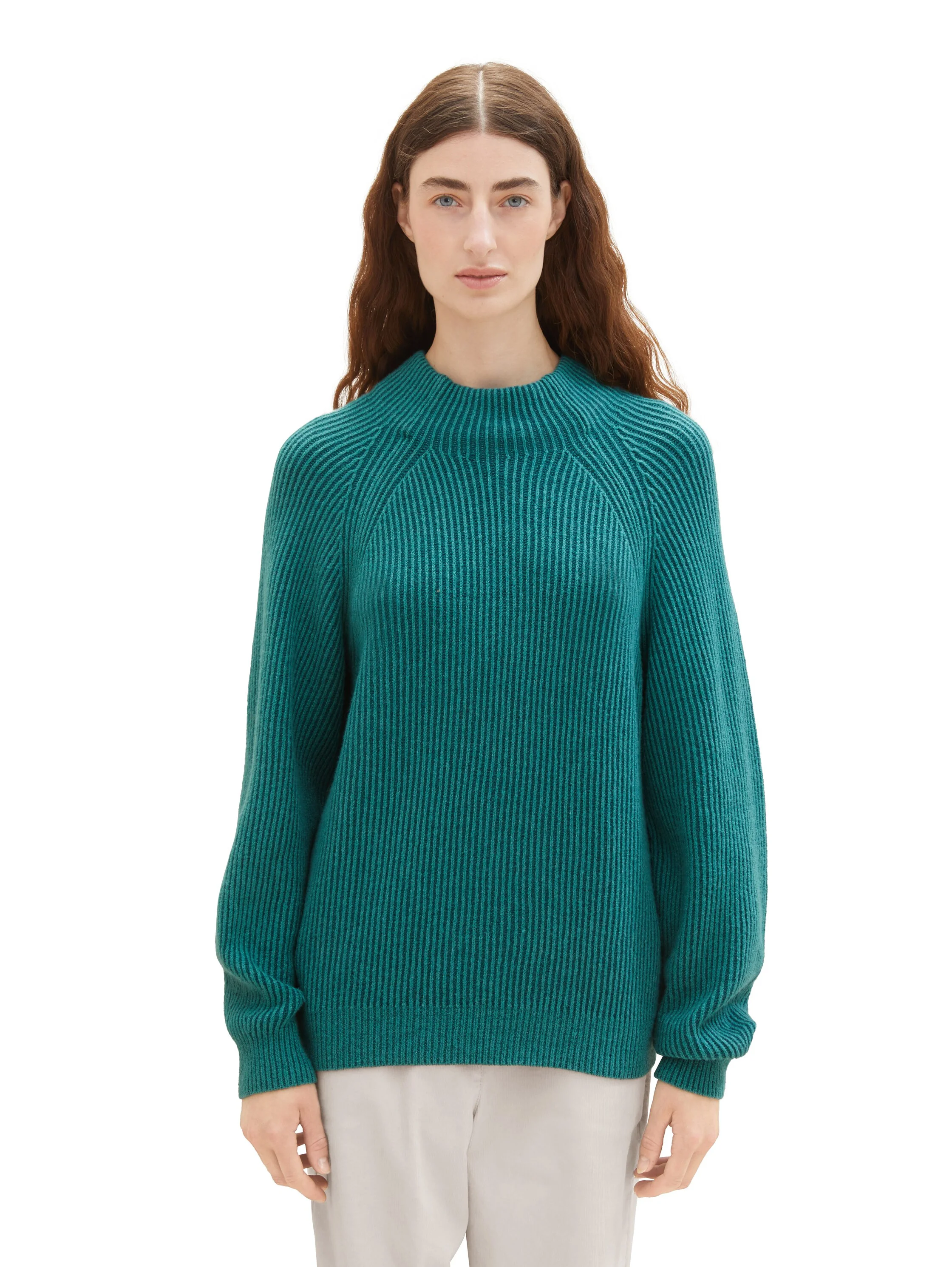 Tom Tailor - Knit Striped Rib Pullover Tom Tailor - Knit Striped Rib Pullover