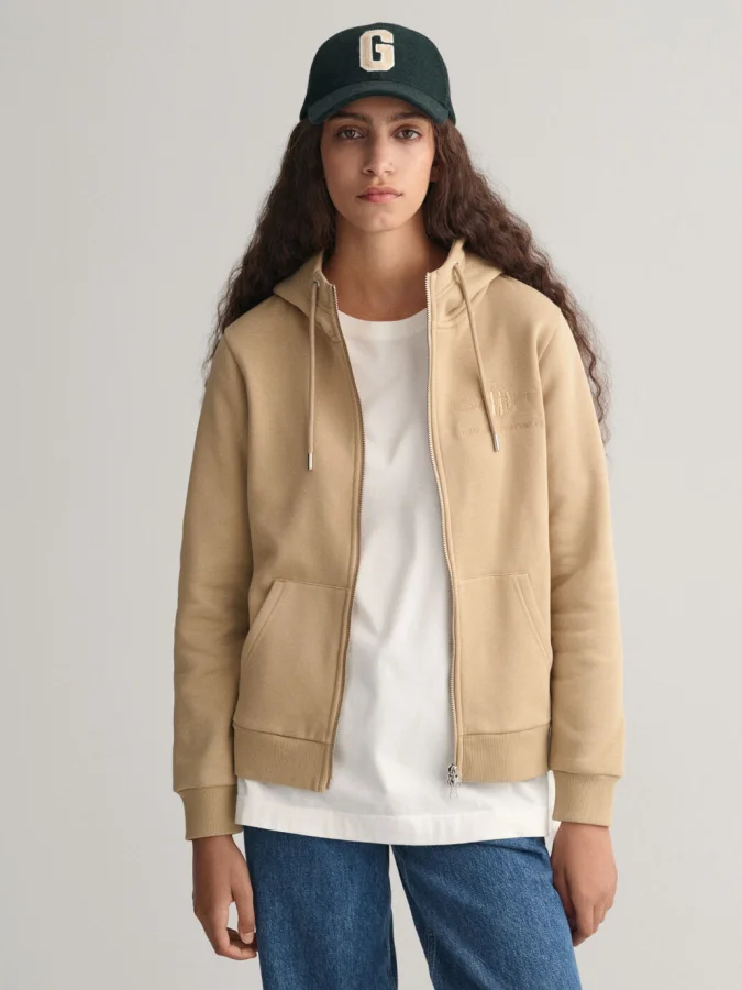 Gant - REG TONAL SHIELD ZIP...
