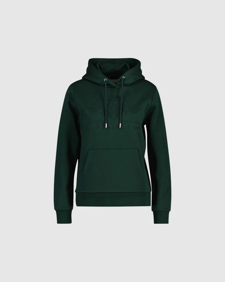 Gant - REG TONAL SHIELD HOODIE Gant - REG TONAL SHIELD HOODIE