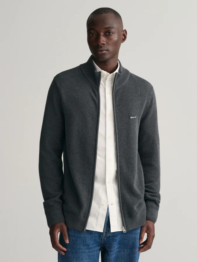 Gant - COTTON PIQUE ZIP...