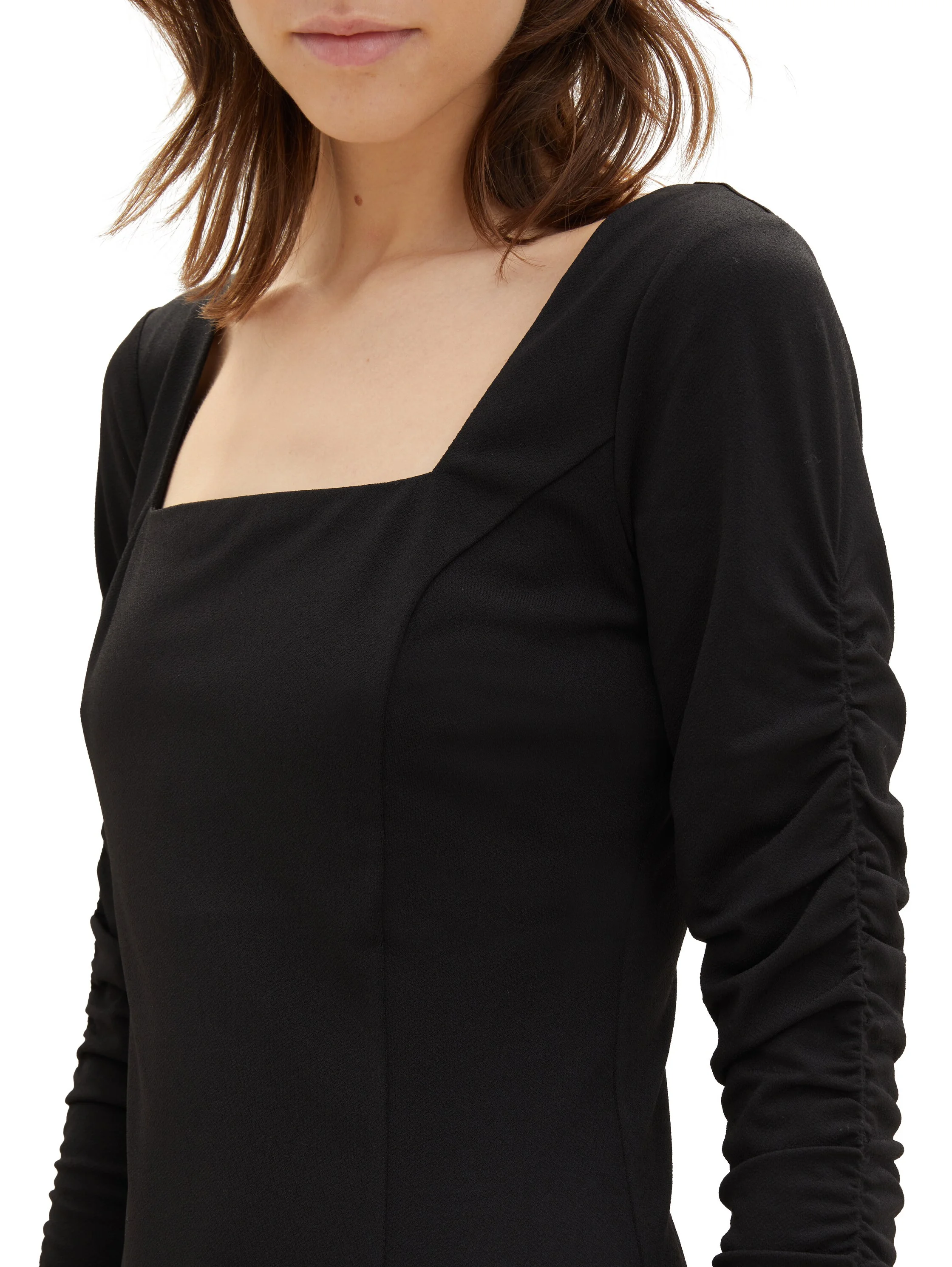 Tom Tailor - Dress With Carree Neckline Tom Tailor - Dress With Carree Neckline